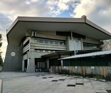 高松のモダニズム建築の一つ香川県立武道館