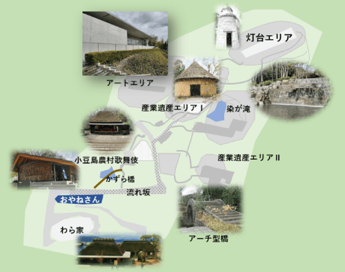 四国村ミウゼアム地図