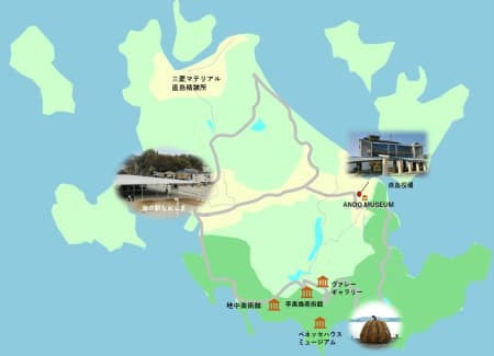 直島の地図