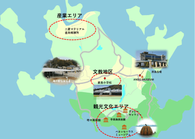 直島の地図