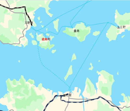 直島の地図
