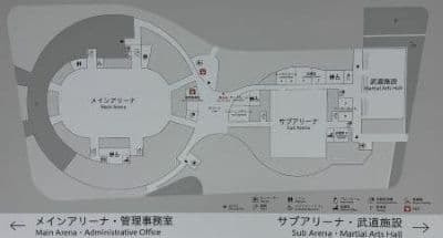香川県立アリーナ平面図